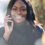 African american woman smiling portrait